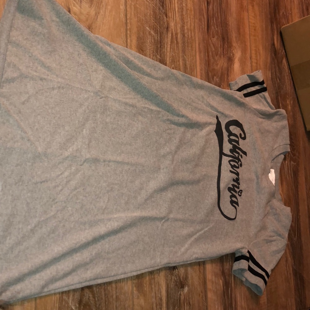 kids grey varsity california t shirt dress